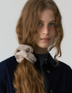 Knit Scrunchie In Ivory