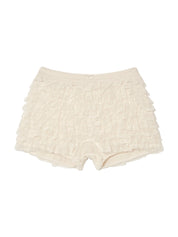 Polly Lace Bloomer Shorts In Ivory