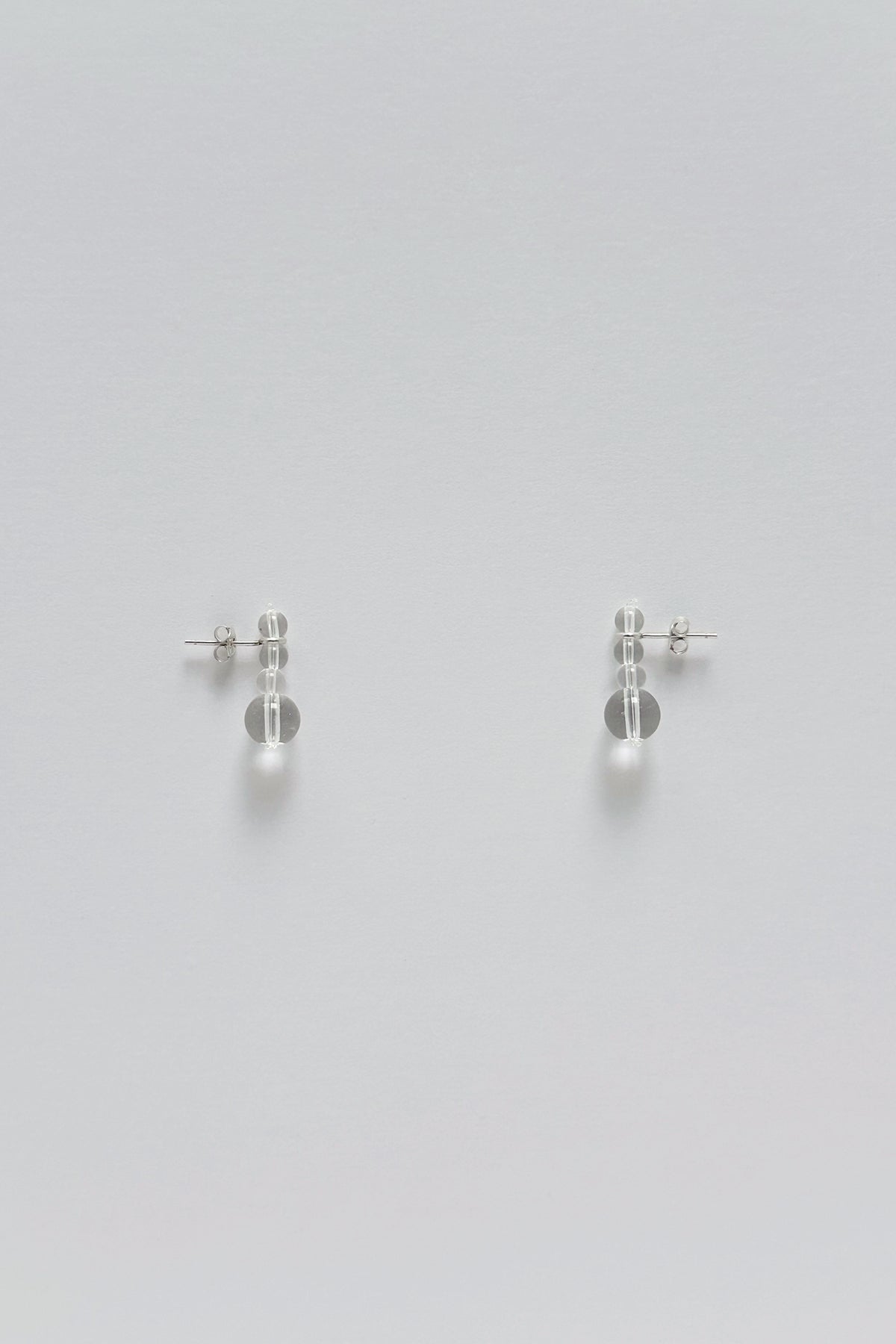 Clear Droplet Earrings