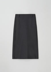 Standard H-line Long Skirt In Charcoal