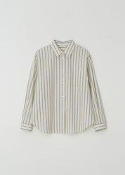 Stripe Poplin Shirt In Cream