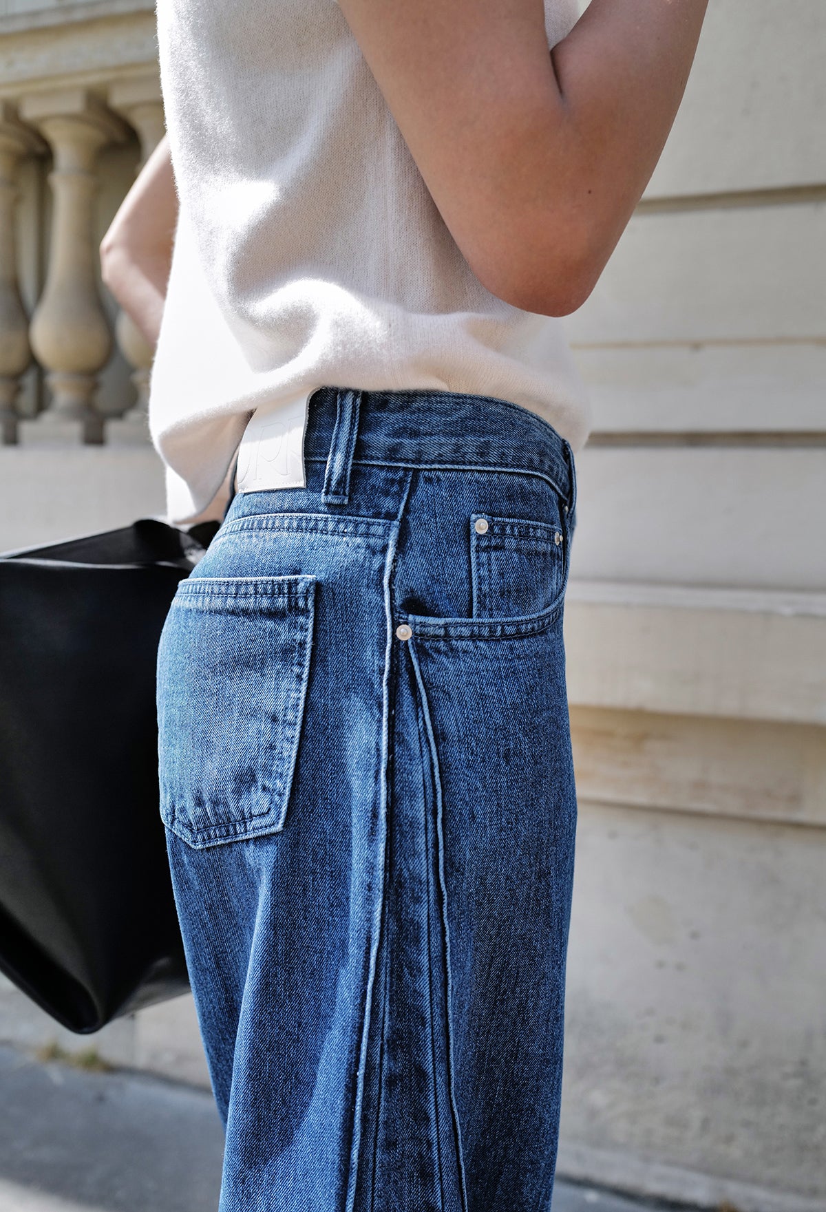 860 Inverted Pleat Wide-leg Denim Jeans