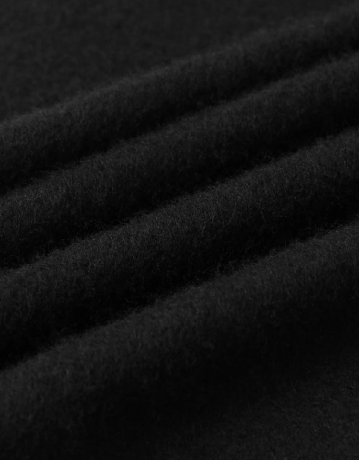 黑色羊絨羊毛混紡圍巾