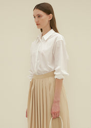 Bio Poplin Shirt In White