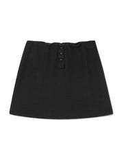 Province Eyelet Mini Skirt In Black