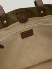 Voyage Shopper Bag In Khaki Brown