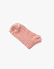 Logo Stripe Socks In Melange Pink