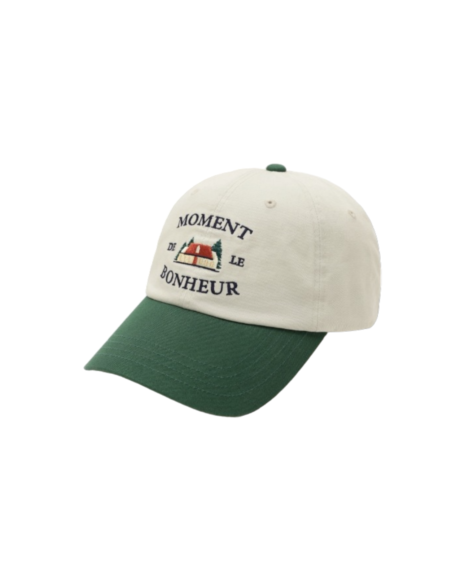 Bonheur 淺米色/綠色棒球帽