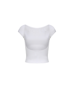 Jersey Top In White
