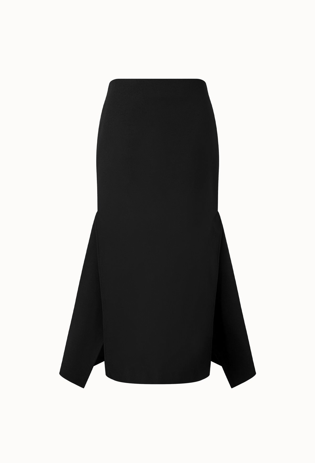 Side Slit Mermaid Skirt In Black