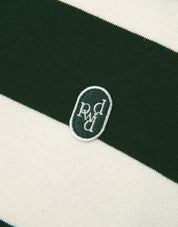 Wappen Stripe Collar Sweatshirt In Green