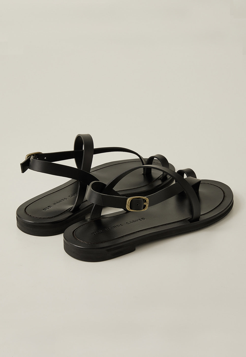 Taya Toe Ring Sandal In Jet Black STORiES Hong Kong