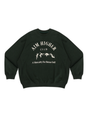 Aim Higher Club Light Sweater In Dark Green