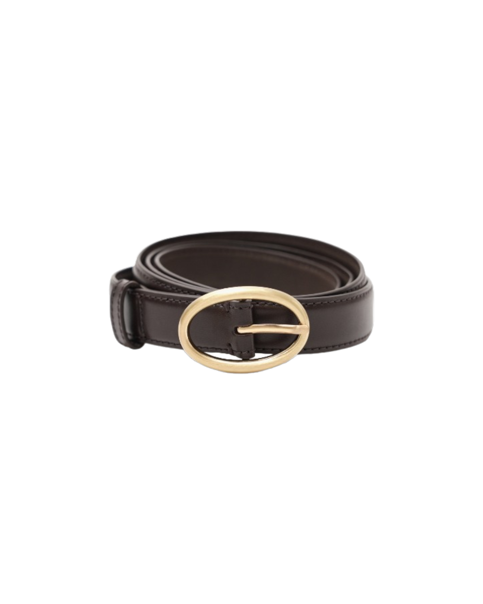 Classic Leather Belt In Deep Brown