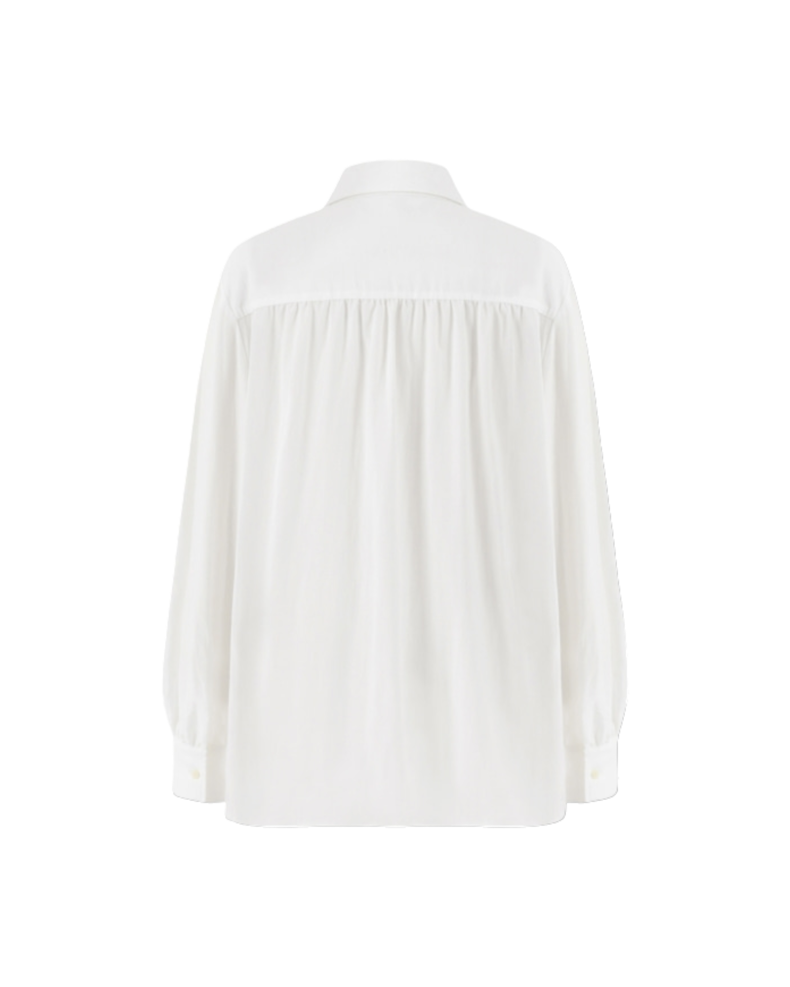 Shirring Blouse In Ivory