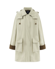 Half Hood Trench In Beige