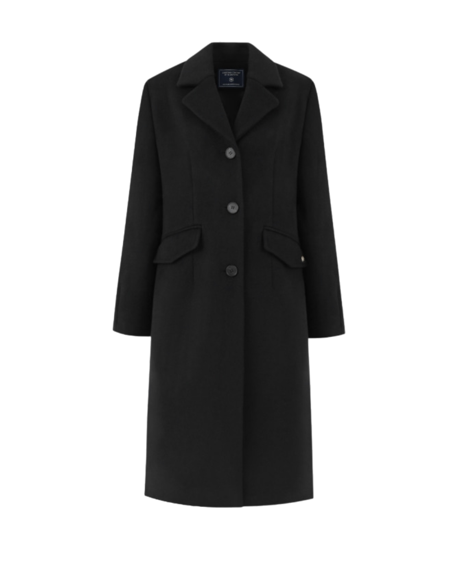 Cashmere Single Coat In Black