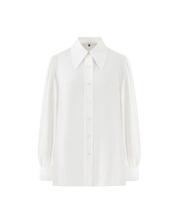 Shirring Blouse In Ivory