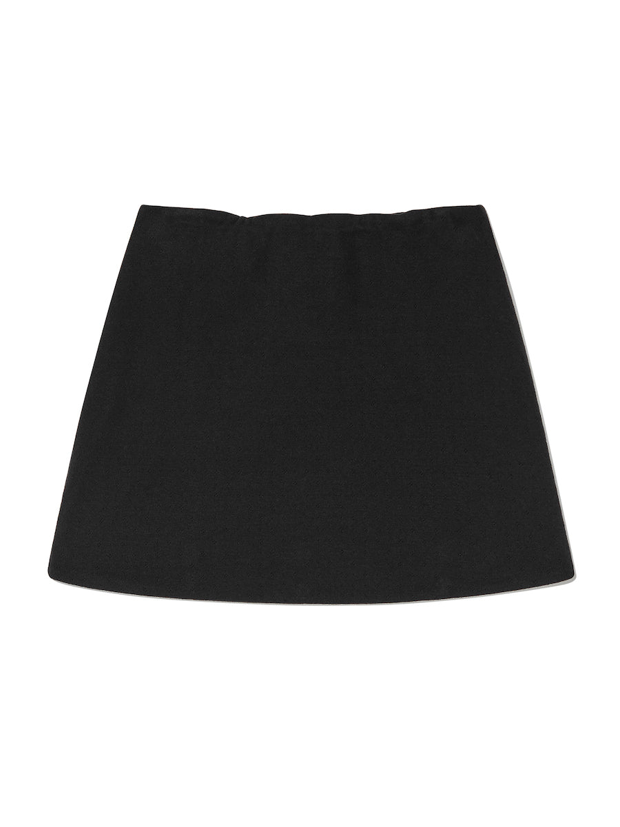 Province Eyelet Mini Skirt In Black