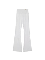 G Classic Rib Flare Pants In White