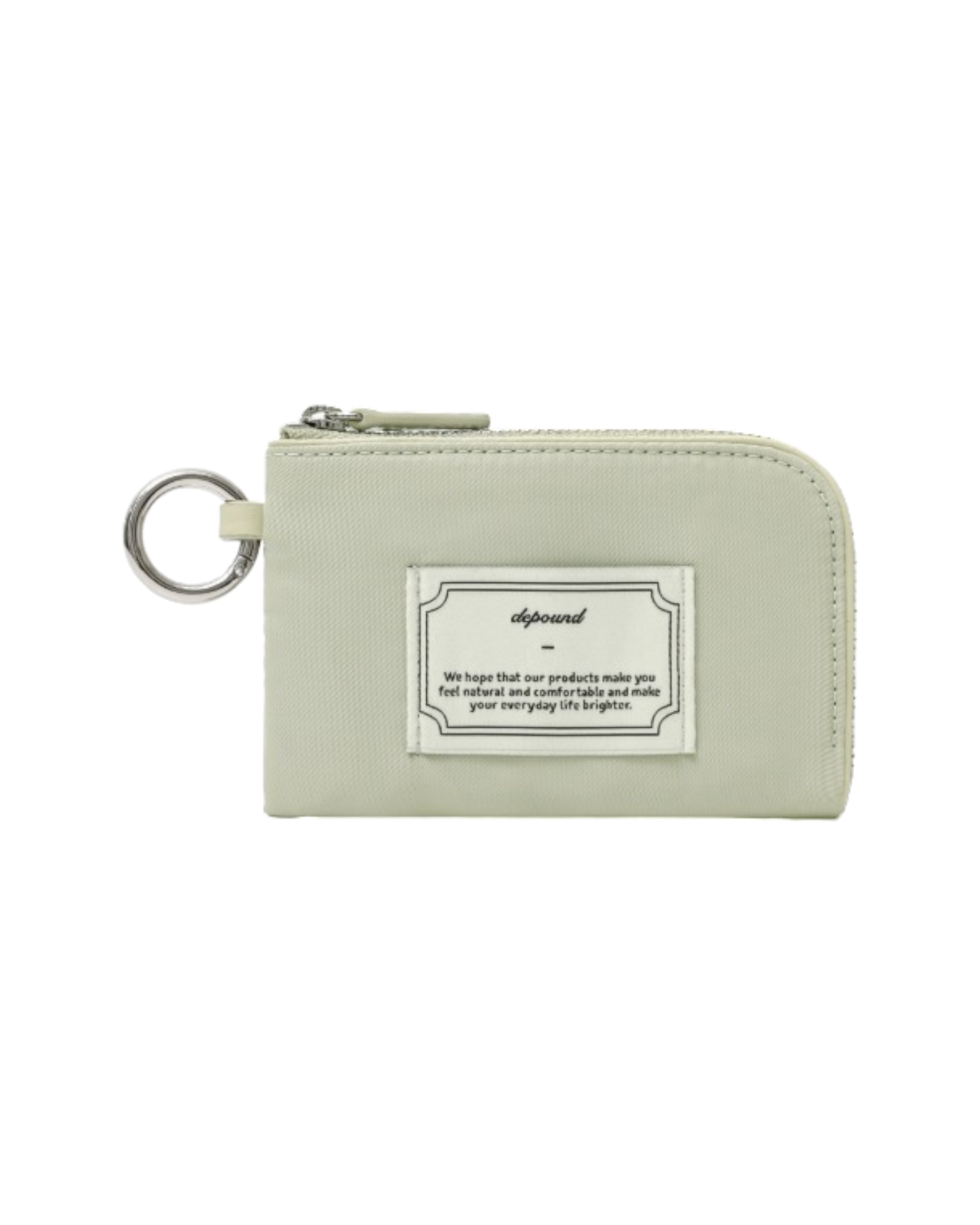 Foret Zip-wallet In Green Beige