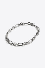 Irregular Chain Necklace In Silver