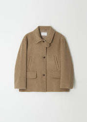 Standard Wool Short Coat In Camel