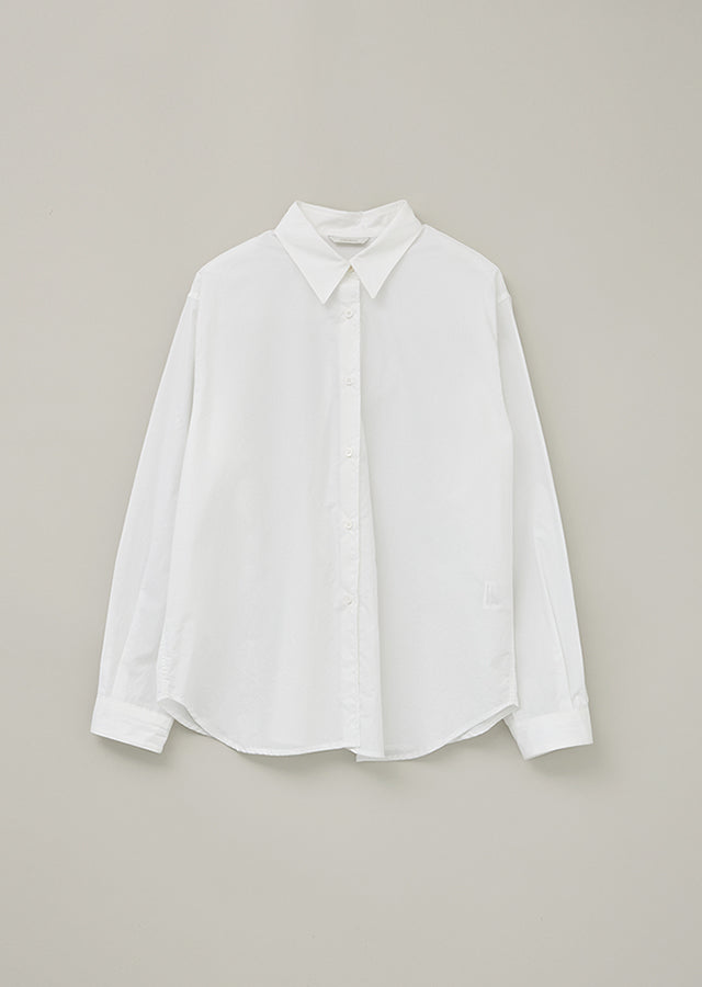 Bio Poplin Shirt In White