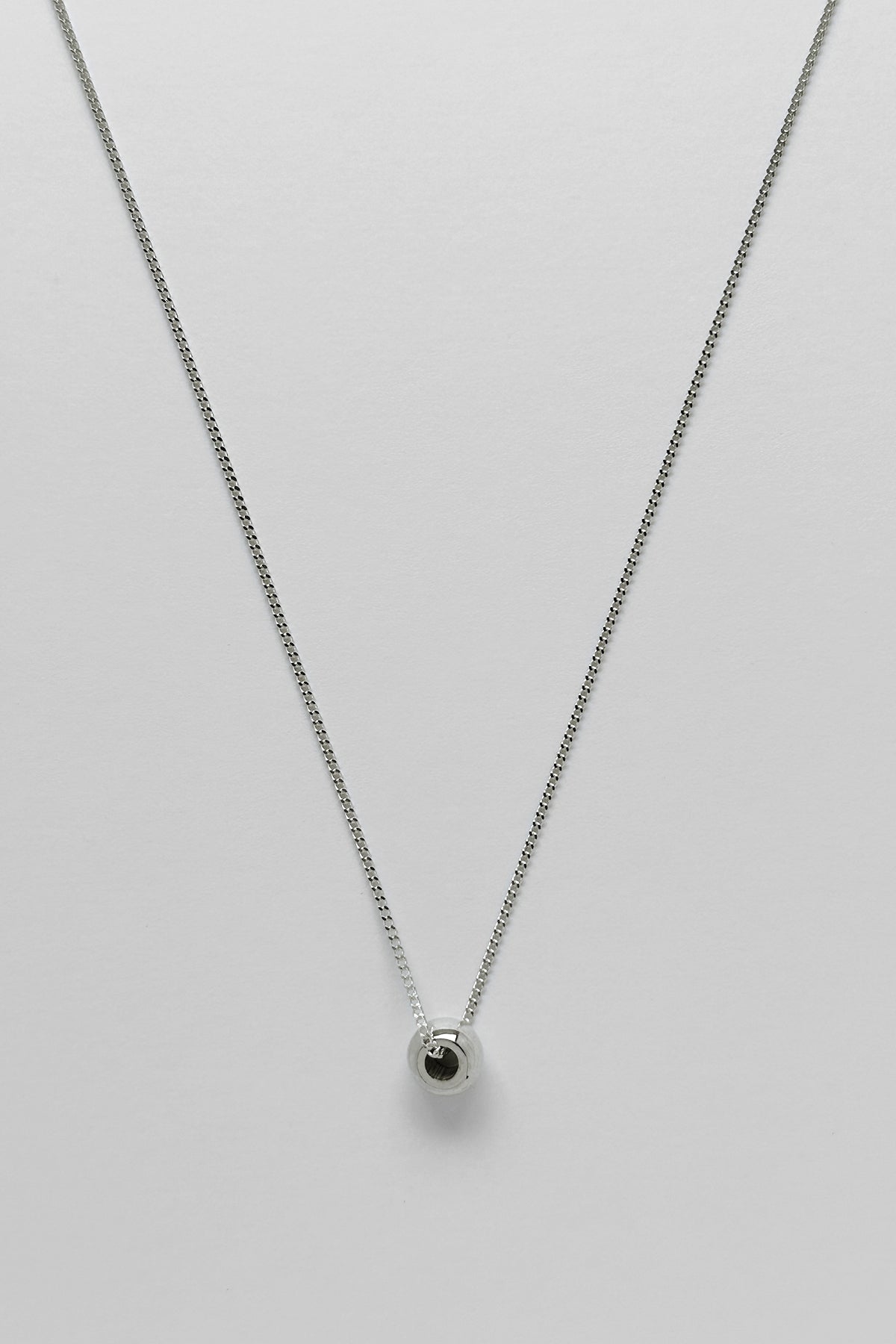 Petite Ring Pendant Silver Necklace