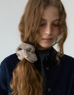 Knit Scrunchie In Ivory