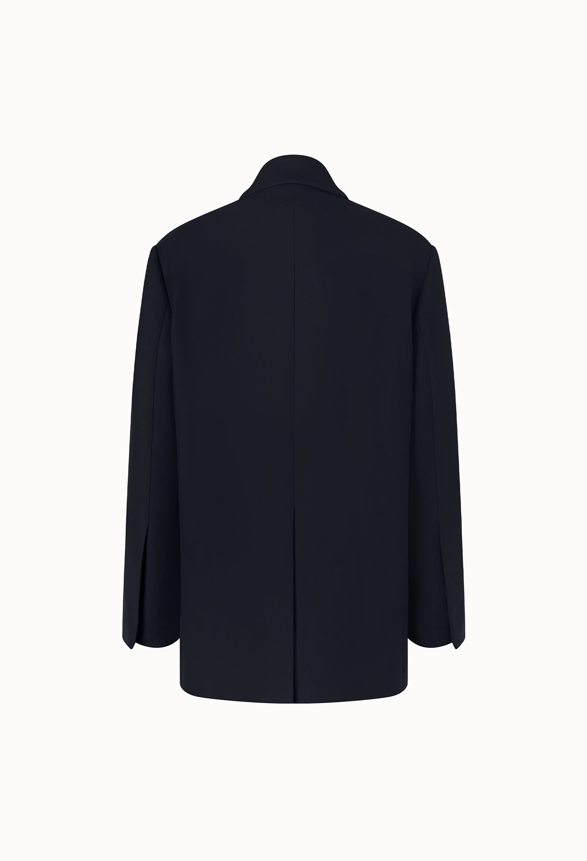 Buckle Detail Tailored Jacket In Navy