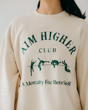 Aim Higher Club Light Sweater In Cream