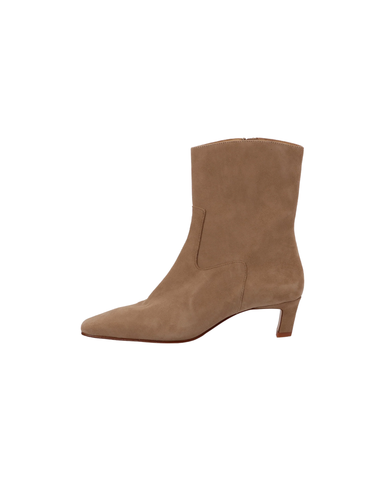 Nash Suede Beige Leather Ankle Boots