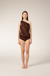 ROSÉ Bodysuit In Mocha