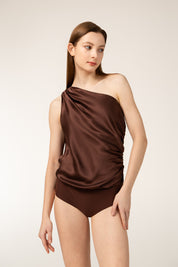 ROSÉ Bodysuit In Mocha