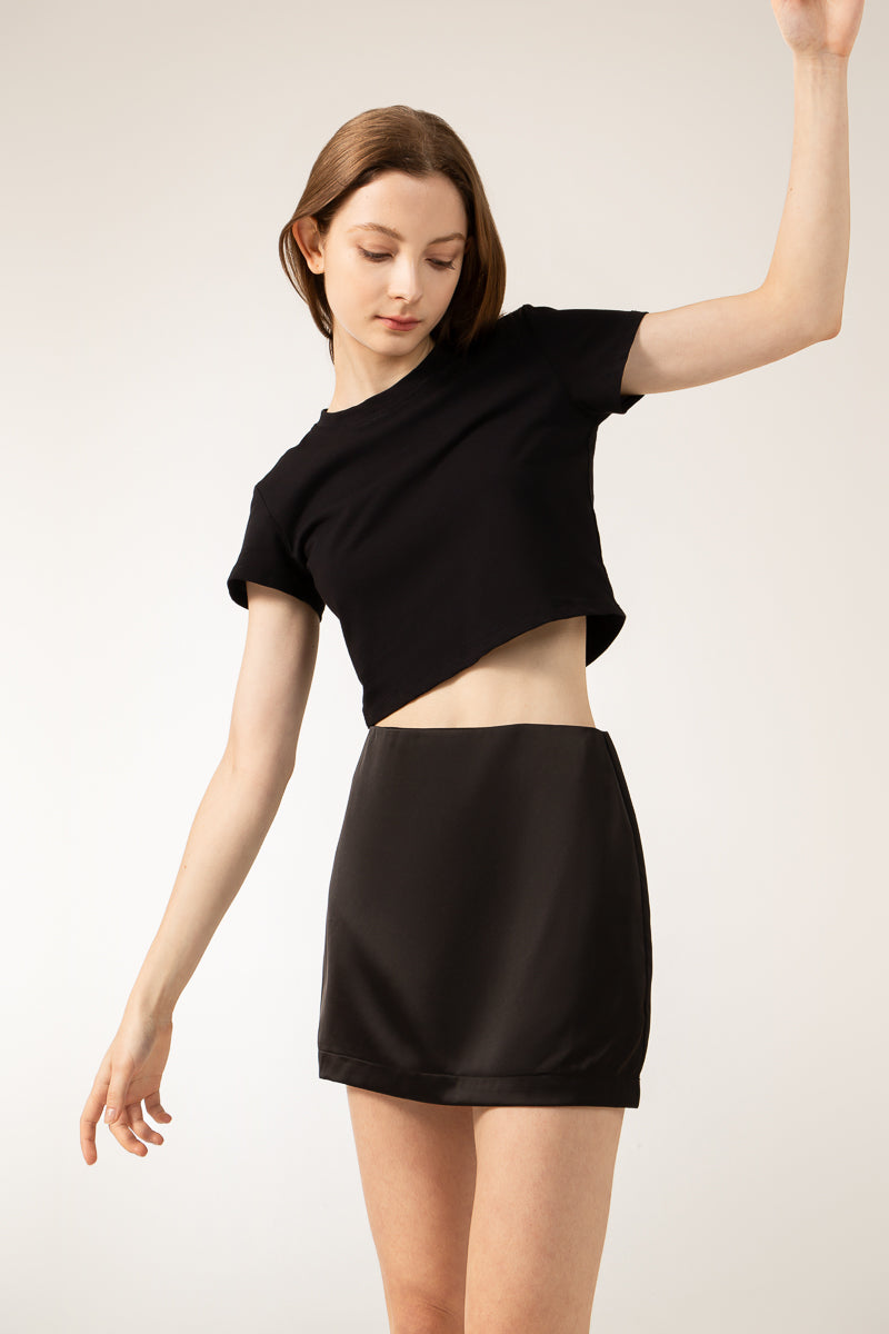 PAIGE Mini Skirt In Black