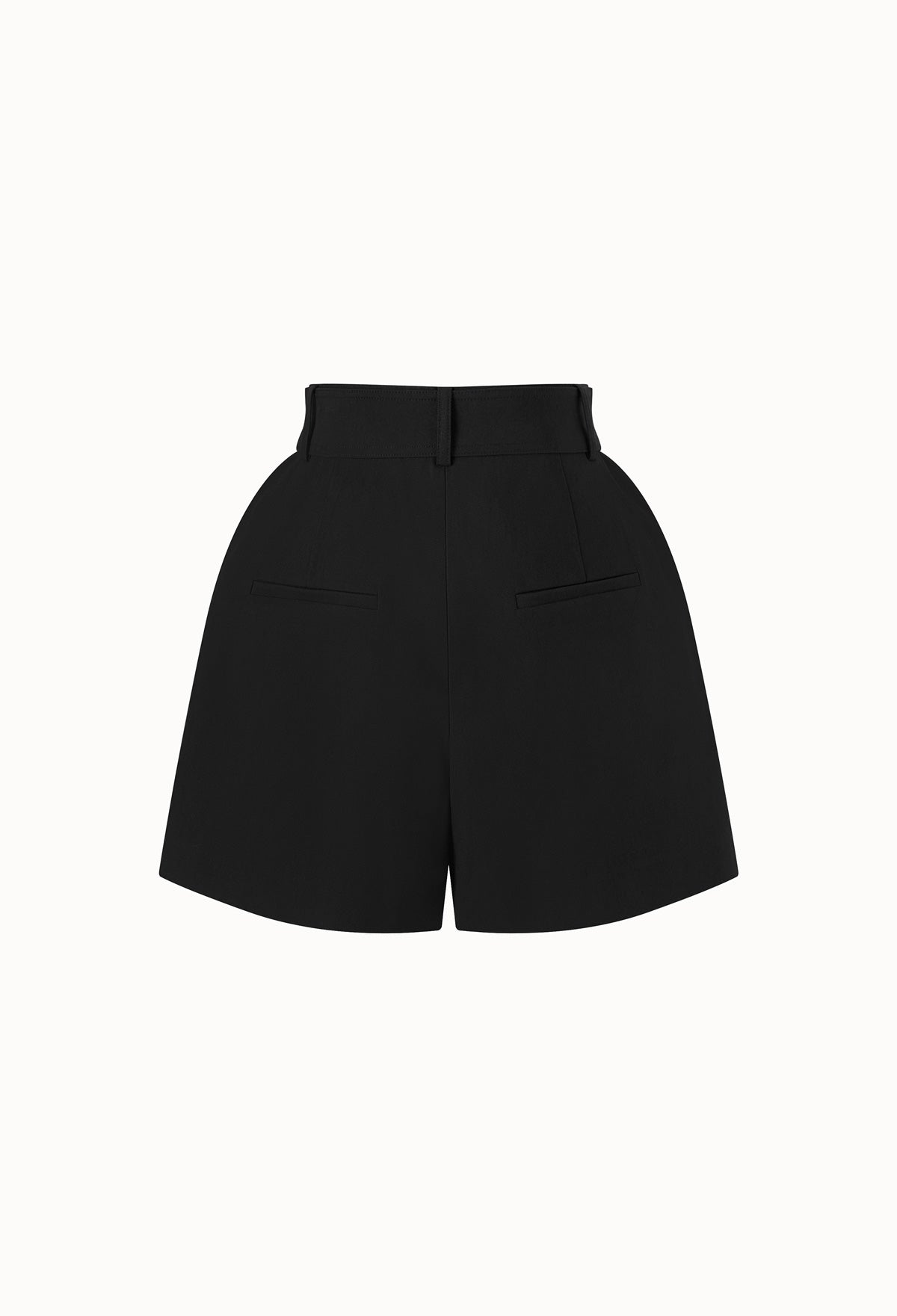 Black clearance belted shorts