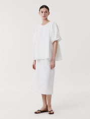 Cloud String Skirt In White