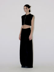 Relaxed Wide Trousers In Black