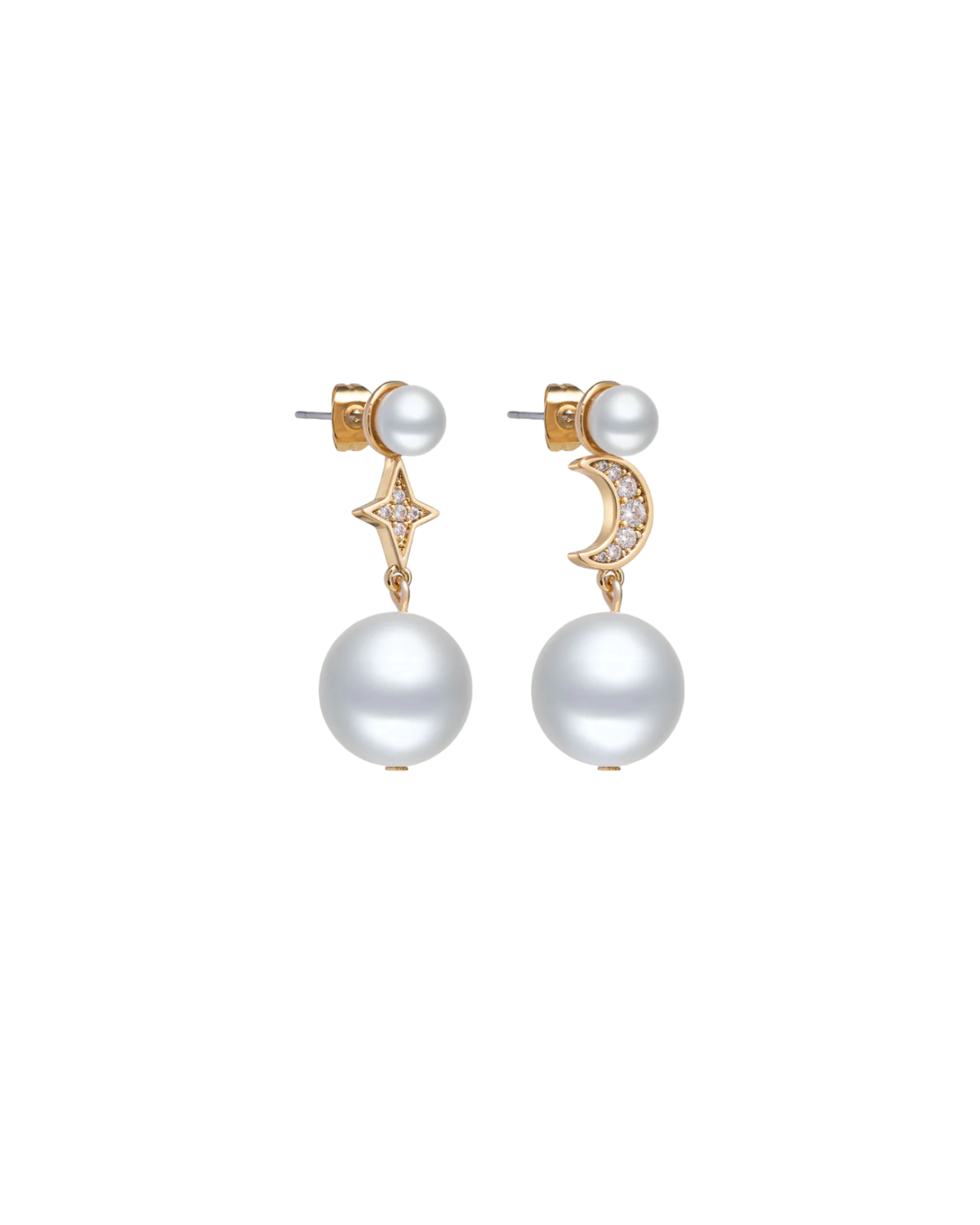 Yin & Yang Pearl Earrings