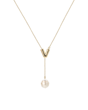 Flora Lariat Pearl Necklace