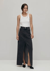 Mariana Denim Skirt In Black