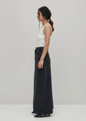 Mariana Denim Skirt In Black