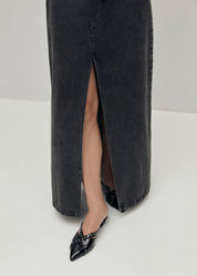 Mariana Denim Skirt In Black