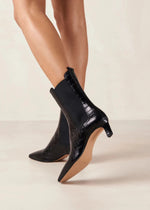 Kaleo Alli Black Leather Ankle Boots