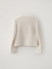Elodie Tweed Jacket In Ivory