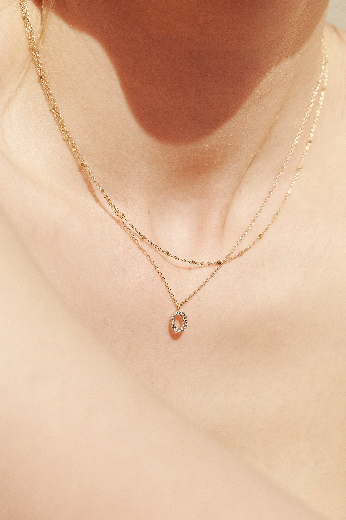 Square Soft Layered Necklace