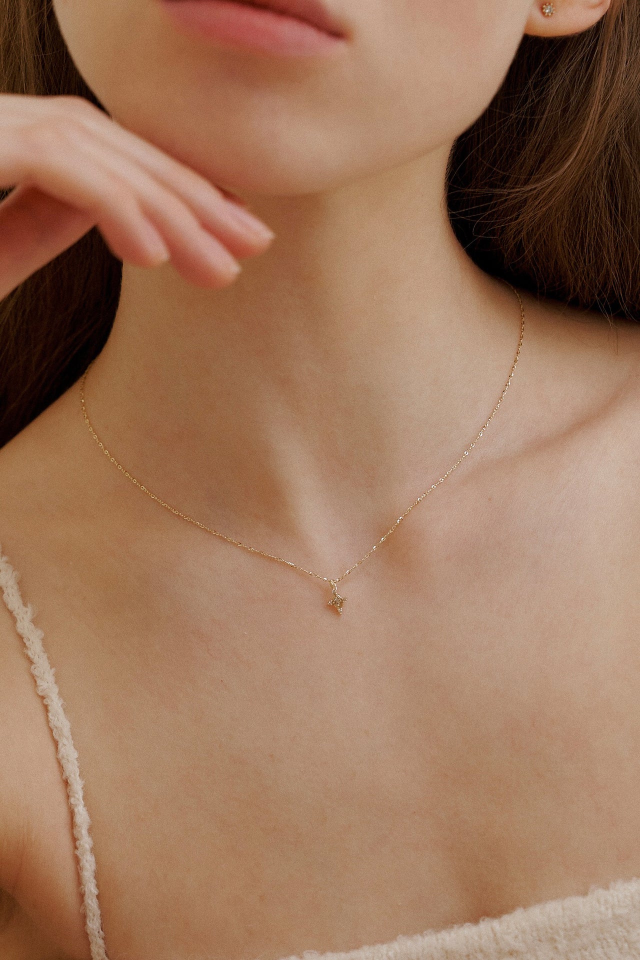 Sweet Pea Diamond Necklace