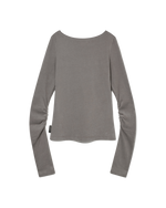 Rui Shirring Strap Long Sleeve In Gray