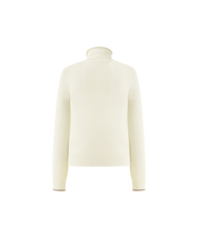 Gold Point Turtle Neck Knit In Ivory